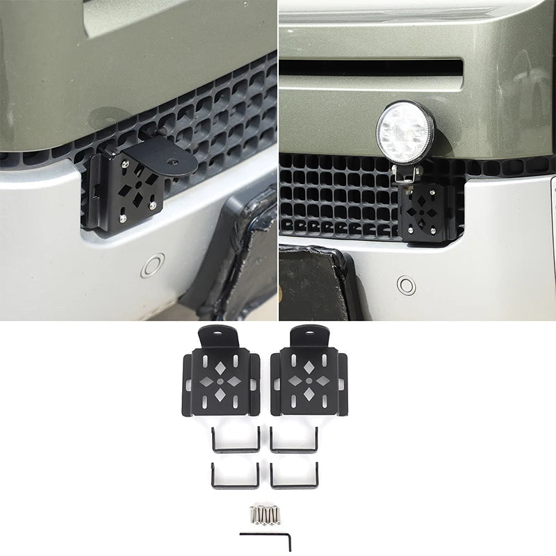 Karbon Çelik Siyah Ön Hava Izgarası Defender 90 110 130 İçin