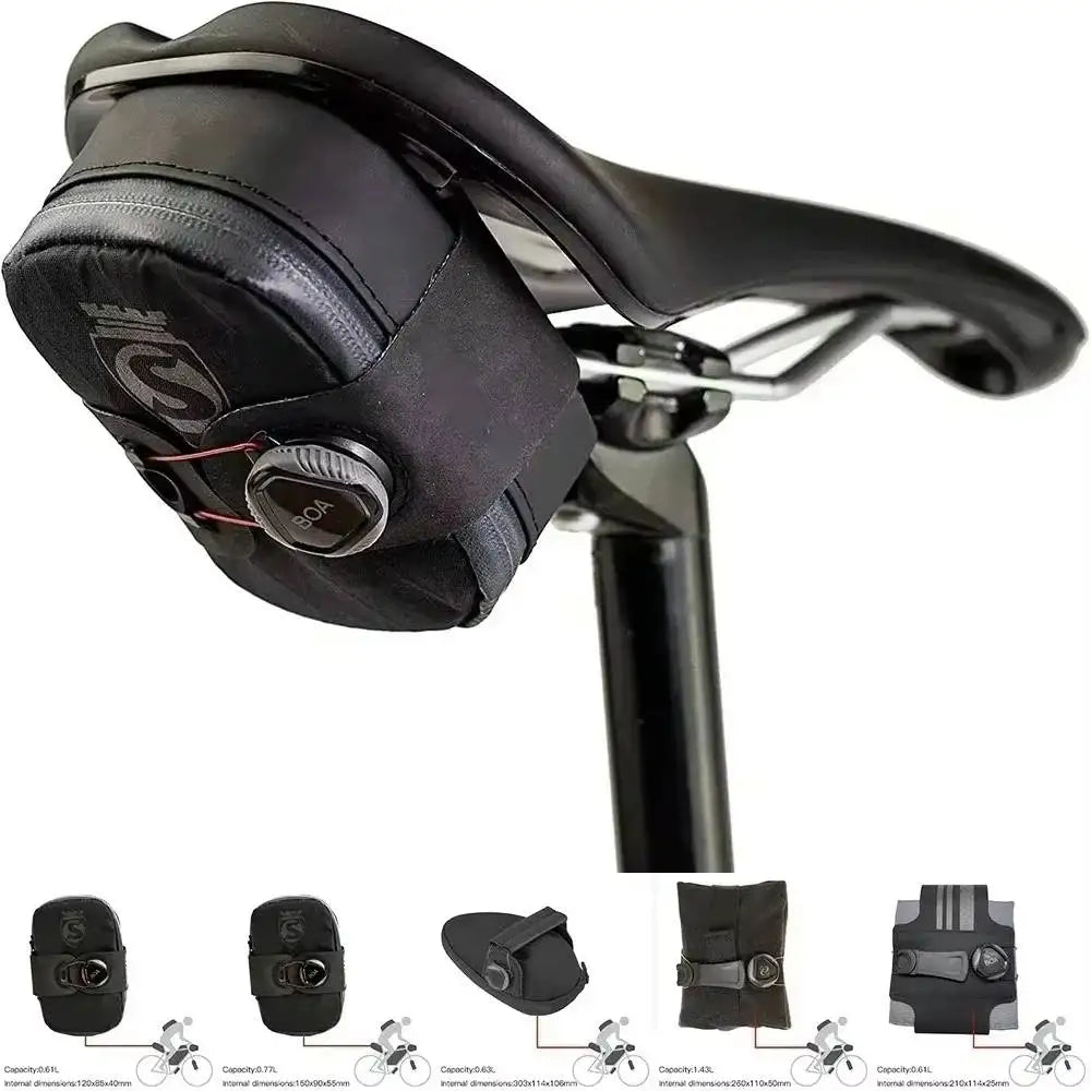 Seat Packs Saddle Bag &ndash; Waterproof Durable Nylon with YKK Zipper