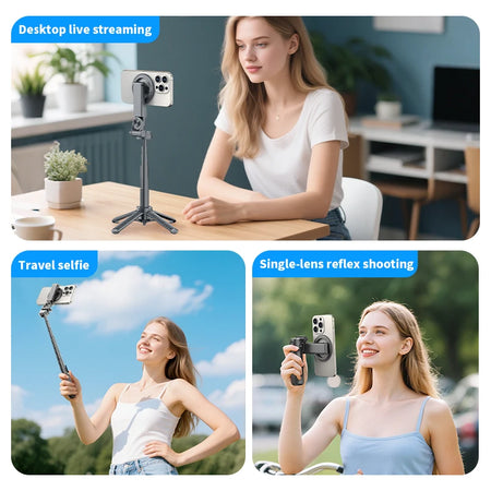 Magnetic Selfie Stick &ndash; Compact Design with Bluetooth Connectivity