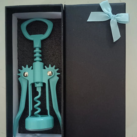 Dark Gold Wing Corkscrews &ndash; Multi Function Beer Opener Blue Gift Package