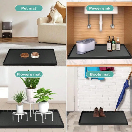 Leeseph Under Sink Silicone Mat &ndash; Waterproof Leakproof Mat