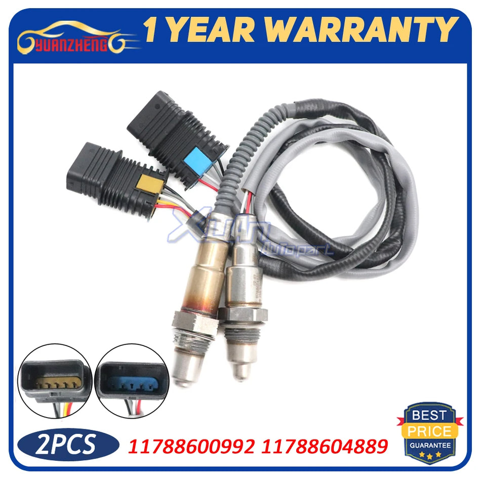 Kit de Sensor de Oxigénio para BMW X1 F48 2.0L Probes Lambda O2 Frontal e Traseiro para Controlo de Emissões e Otimização da ECU