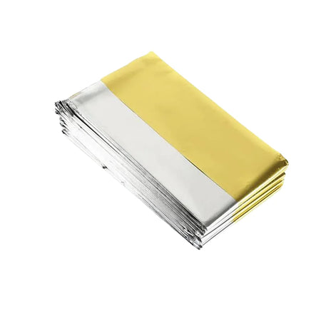Gold-Silver Waterproof Emergency Survival Blanket 130x210cm 1PC-Gold-Silver