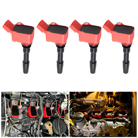 Ignition Coils Pack for VW Audi Jetta Golf Passat A3 A4 Q3 Q5 Q7 06H905110H by InterCyprus Trading Ltd