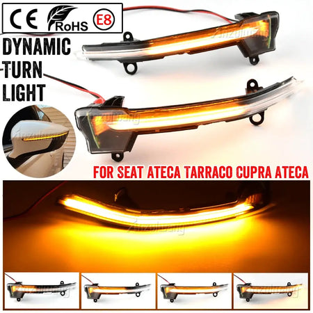Dynamic LED Side Mirror Signal Lights For SEAT Ateca Tarraco by InterCyprus Trading Ltd