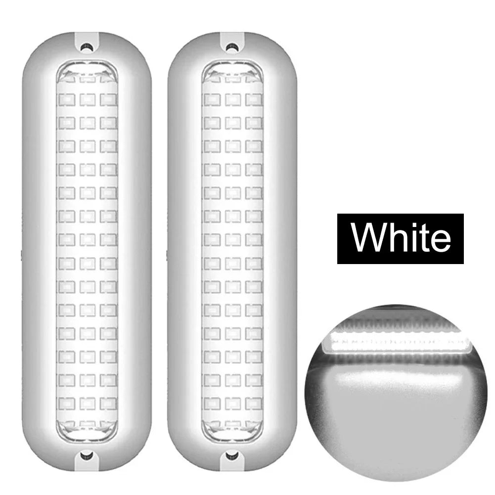 42LED Yacht Underwater Light &ndash; IP68 Waterproof 10-30V White  2Pcs