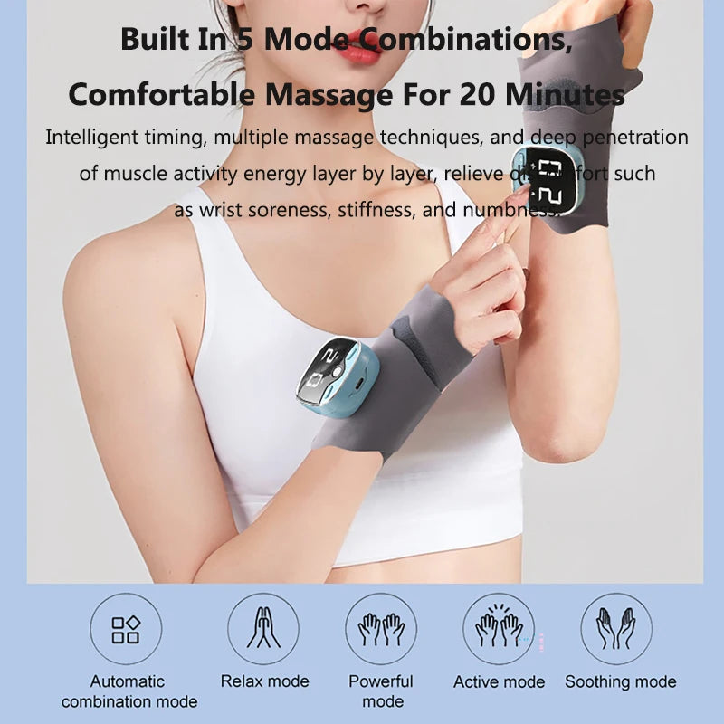 Electric Wrist Massager &ndash; Five Modes With Heat Massage