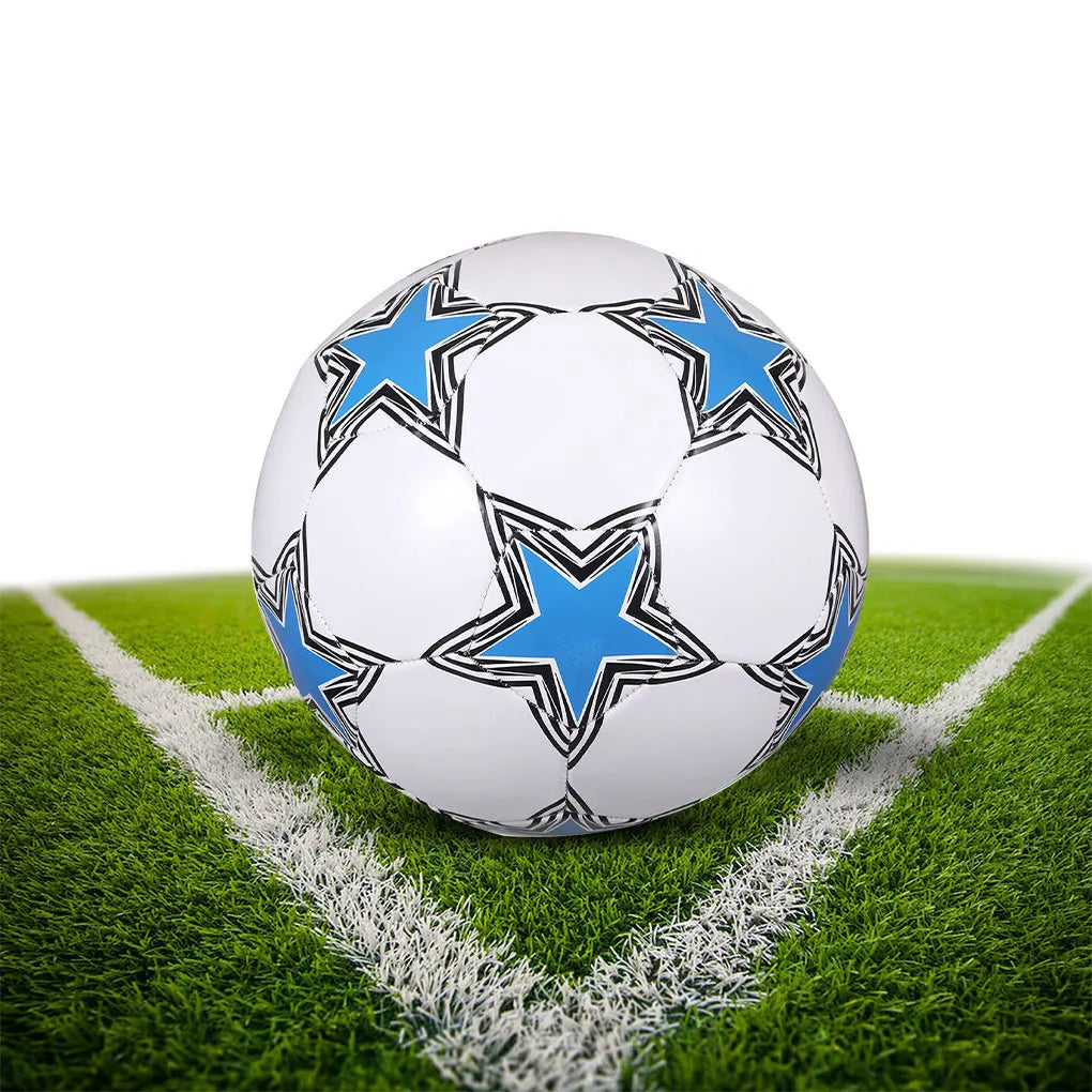 Professional Size 5 PVC Soccer Ball for Matches &amp; Training white