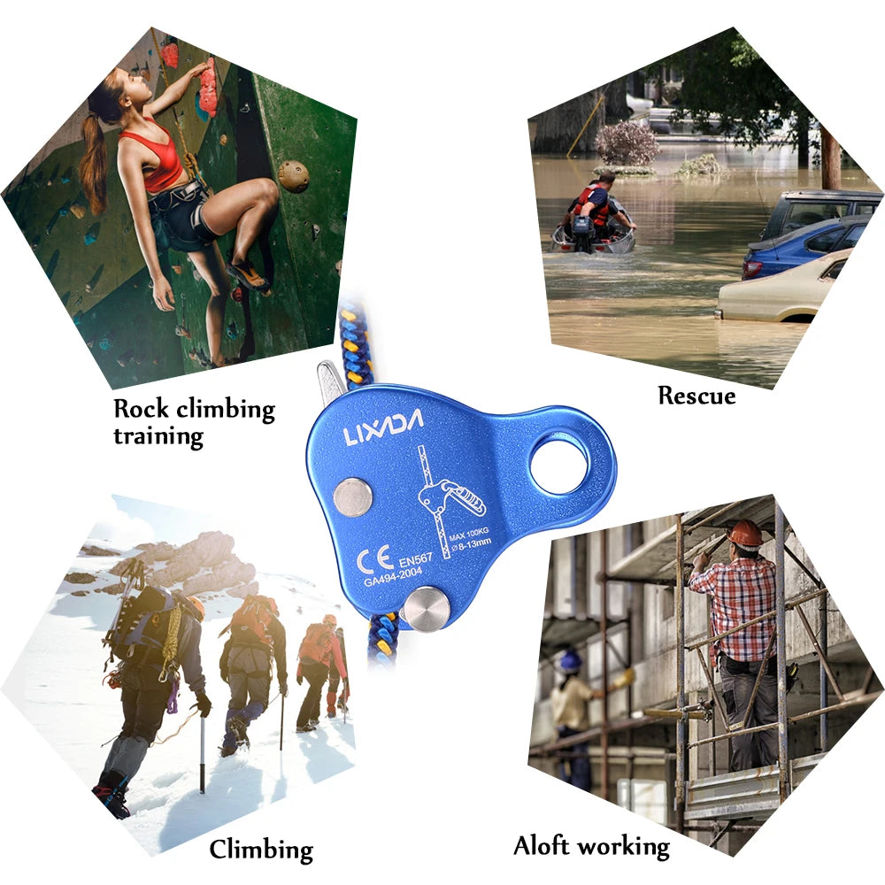 Lixada Climbing Ascender &ndash; 8-13mm Rope Compatible Pro