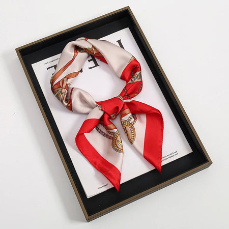 2024 Luxury Square Silk Scarf &ndash; Versatile Fashion Accessory JNC086-04