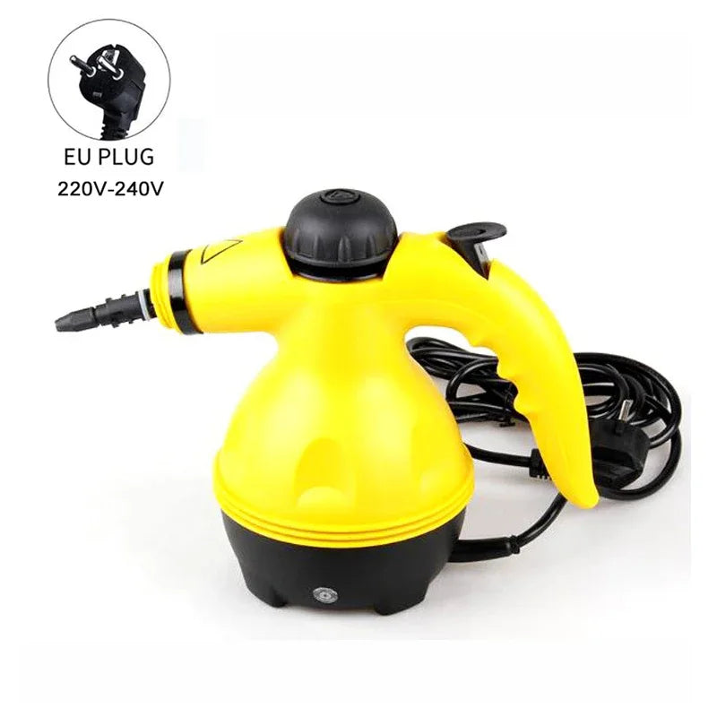 High Temperature Multi Purpose Steam Cleaner with 9 Accessories for Carpets, Curtains, and Car Seats EU Plug / 220 V