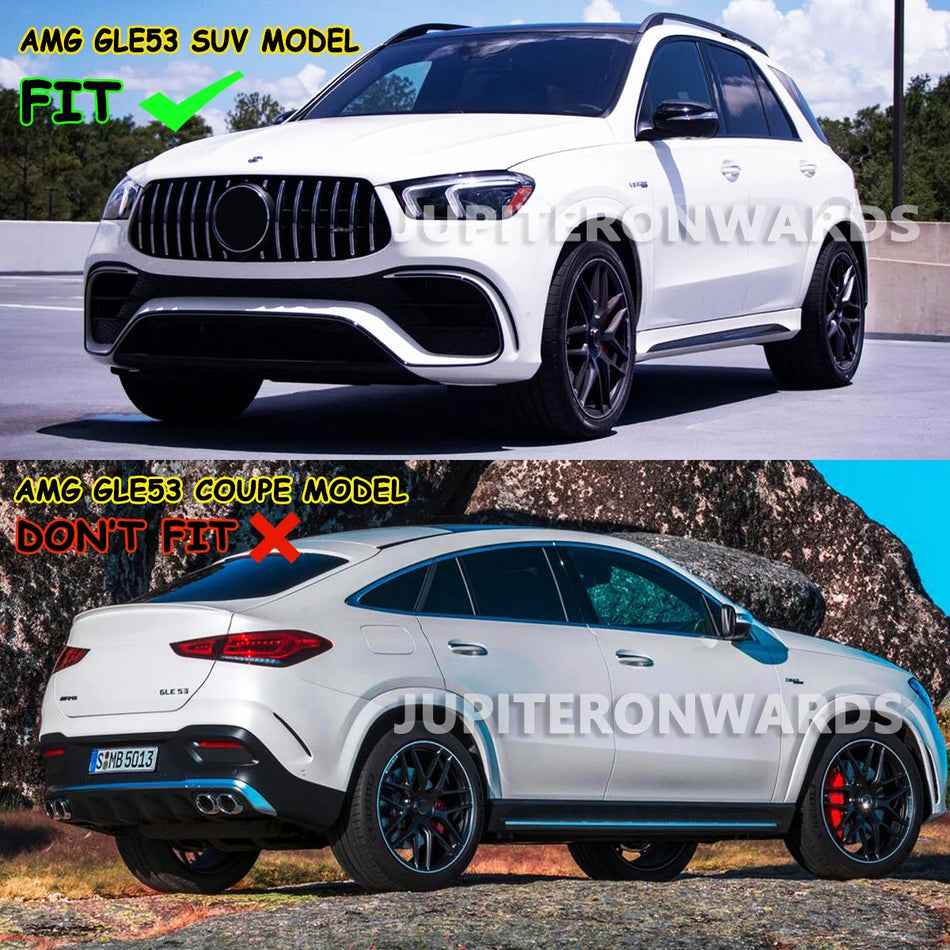 Difusor trasero y puntas de escape AMG-Line para Mercedes-Benz GLE W167 2019+