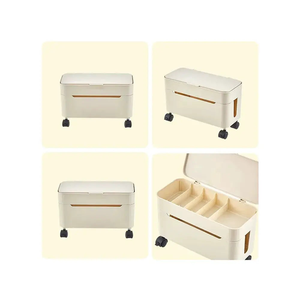 charging cable storage box desktop data cable organization box with lidcompartments and cable management box by InterCyprus Trading Ltd
