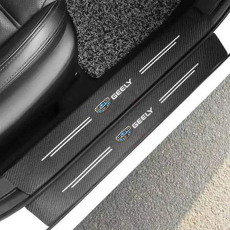 Carbon Fiber Car Door Sill Protector Sticker For Geely Cars