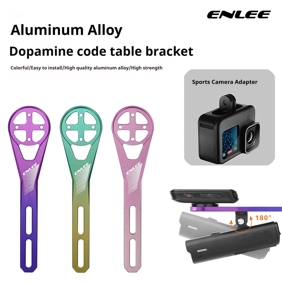 ENLEE aluminium fiets snelheidsmeter beugel voor Garmin, Wahoo, Bryton voorlamp