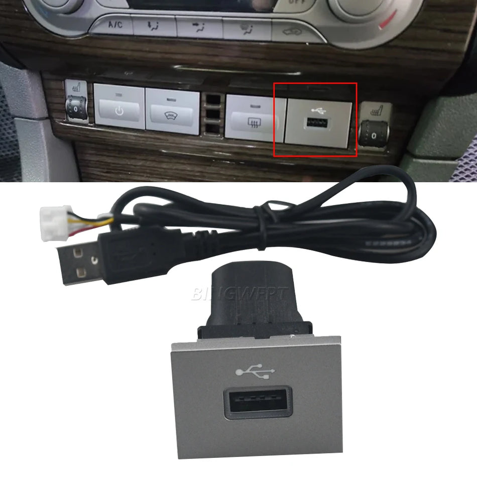 12V/24V Car USB Charger Input Adapter for Ford Focus 2 Mk2 2009-2011