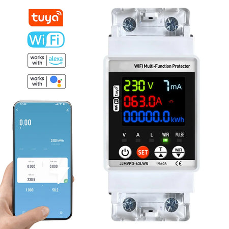 Tuya WiFi Automatic Reclosuring Protector &ndash; Intelligent Voltage Protection NO WiFi Version