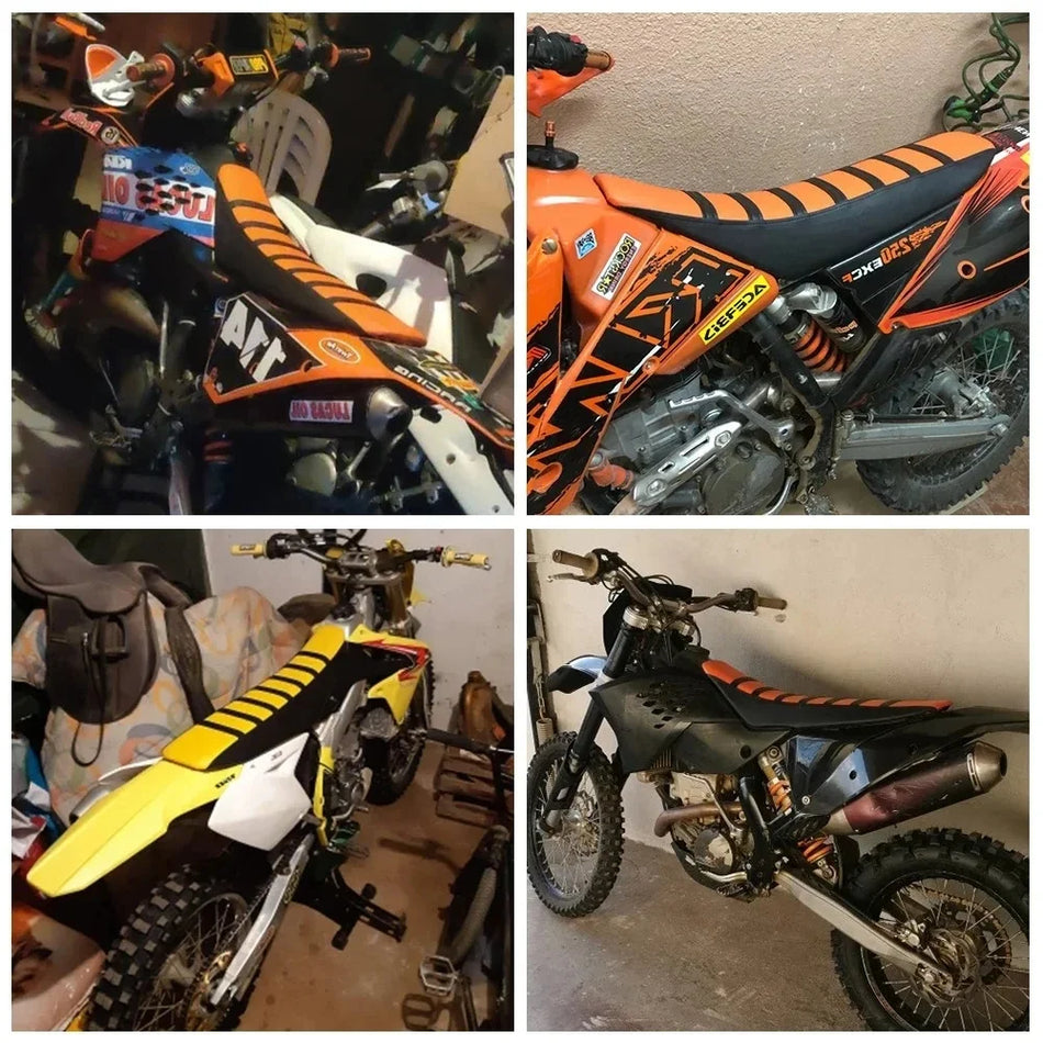 Copertura per sedile con gomma antiscivolo per Honda, Suzuki, Kawasaki, Yamaha, KTM