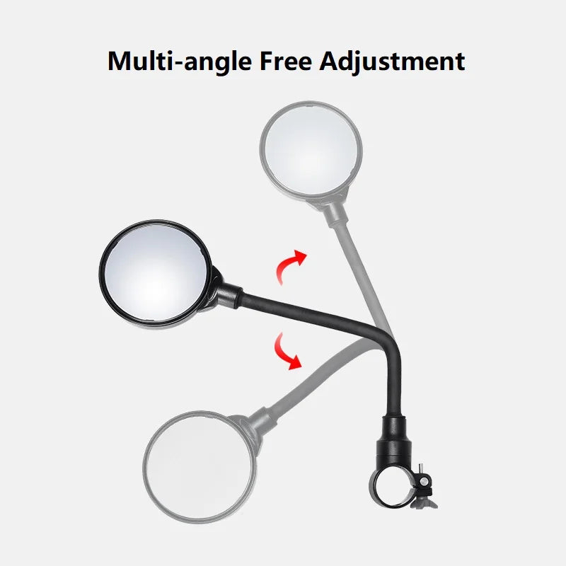 Ποδηλατικός καθρέφτης οπισθοπορείας με περιστροφή 360 μοιρών, ρυθμιζόμενος για ποδήλατα βουνού δρόμου