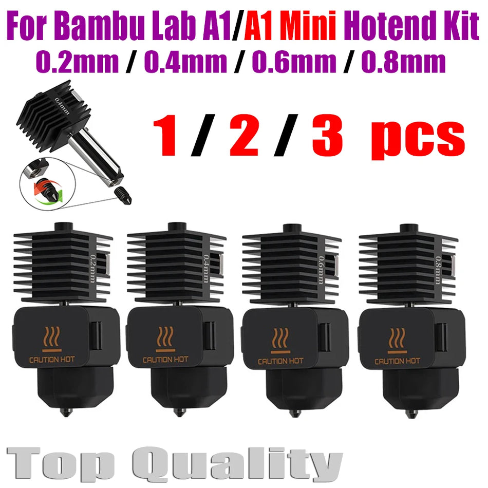 Hotend-kit för Bambu Lab A1 Mini härdad munstycke 0.2-0.8mm