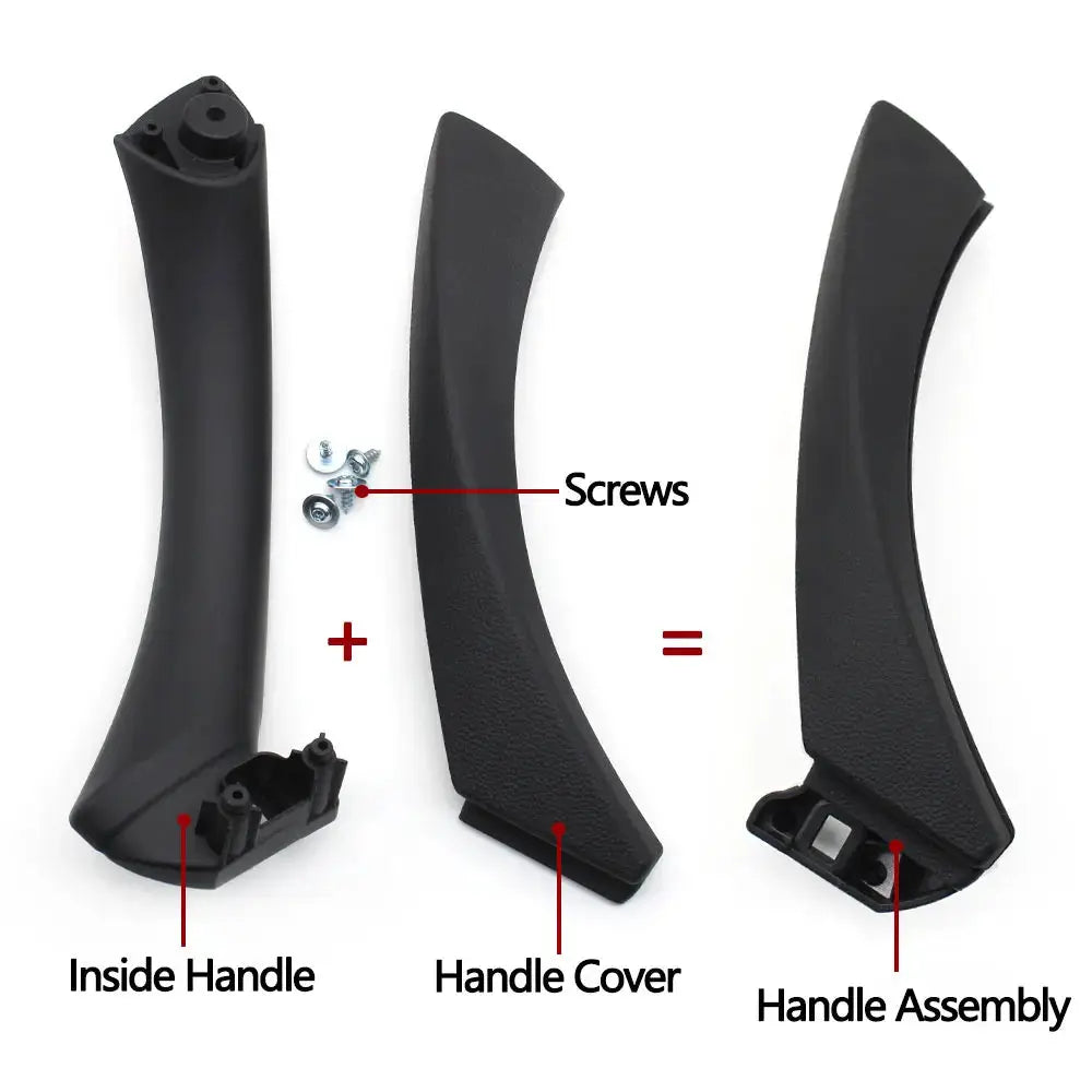 Car Black Left Right Passenger Inner Handle Interior Door Panel Pull Trim Cover For BMW 3 Series E90 E91 316 318 320 325 328i by InterCyprus Trading Ltd