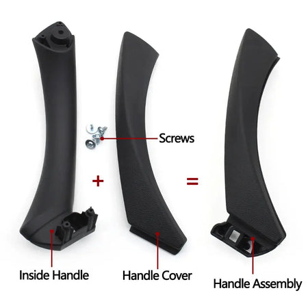 Car Black Left Right Passenger Inner Handle Interior Door Panel Pull Trim Cover For BMW 3 Series E90 E91 316 318 320 325 328i by InterCyprus Trading Ltd