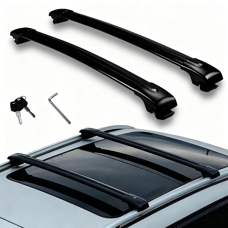 MG ZS ZST Багажник на крышу, поперечные дуги 2 шт алюминиевые, прочные рейлинги для перевозки багажа на крыше автомобиля