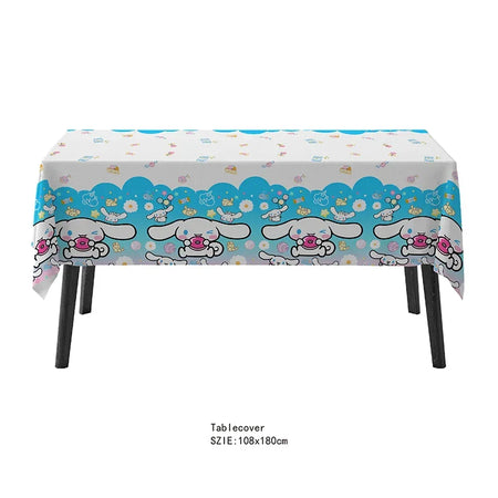 Cinnamoroll Kids Birthday Party Tableware Set Tablecloth 1Pcs