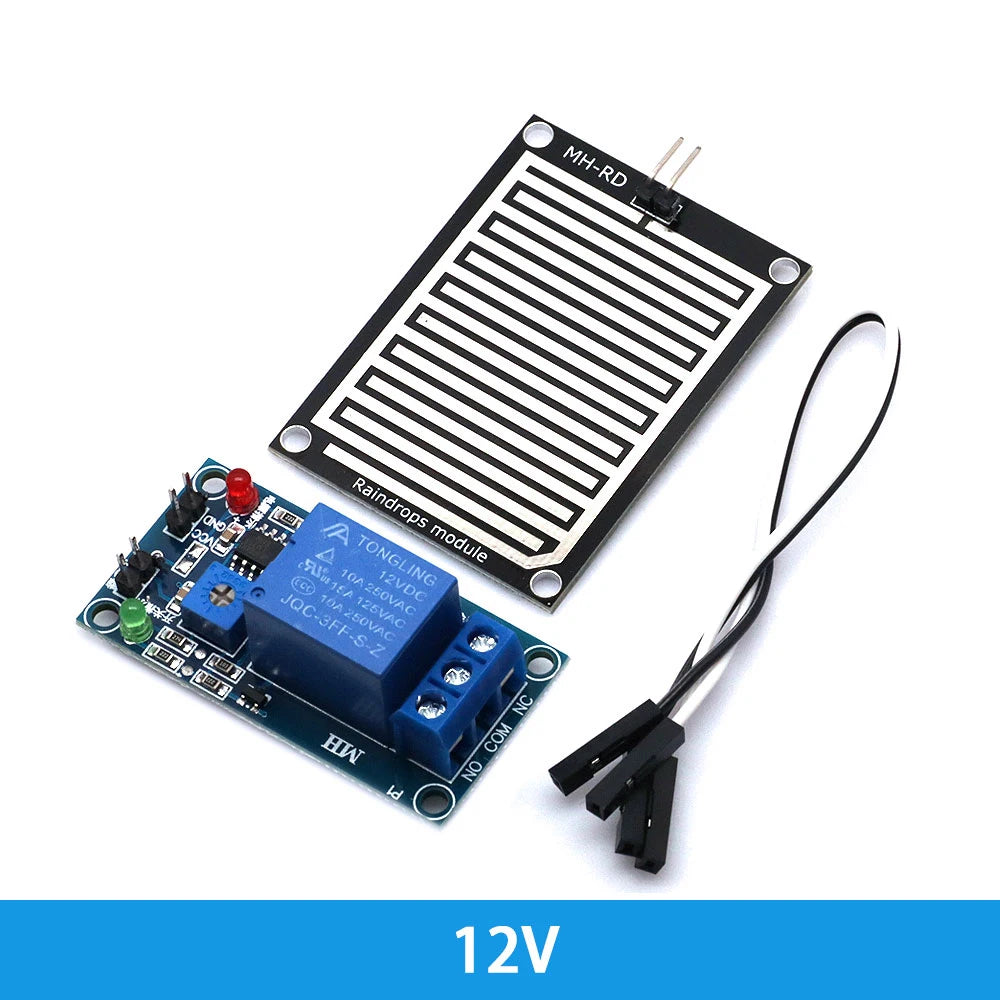 Snow Raindrops Detection Sensor Module &ndash; Accurate Weather Monitoring 12V Relay