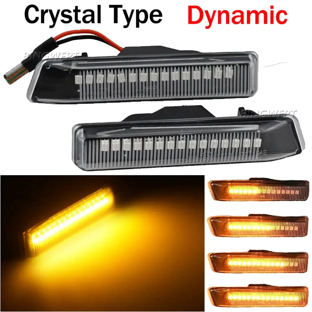 2pcs Flowing Dynamic LED Turn Signal Lights Side Marker Indicator Blinker For BMW X5 E53 1999-2006 E36 63132492179 63137164491 by InterCyprus Trading Ltd