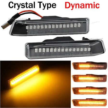 2pcs Flowing Dynamic LED Turn Signal Lights Side Marker Indicator Blinker For BMW X5 E53 1999-2006 E36 63132492179 63137164491 by InterCyprus Trading Ltd