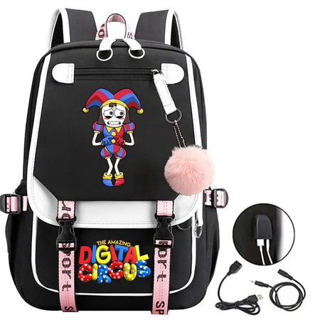 Kawaii Cartoon School Backpack for Boys and Girls