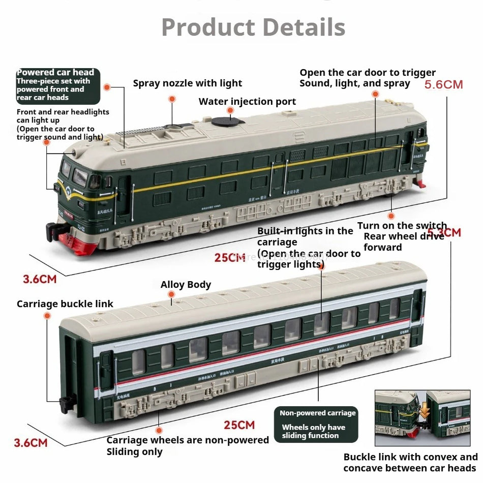 1:32 Train Model Diecast Alloy for DongFeng 4B Toy