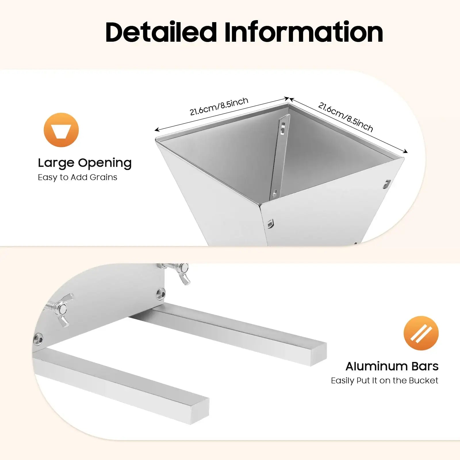 Grain Mill Grinder &ndash; Adjustable Roller Gap 0-2.5mm