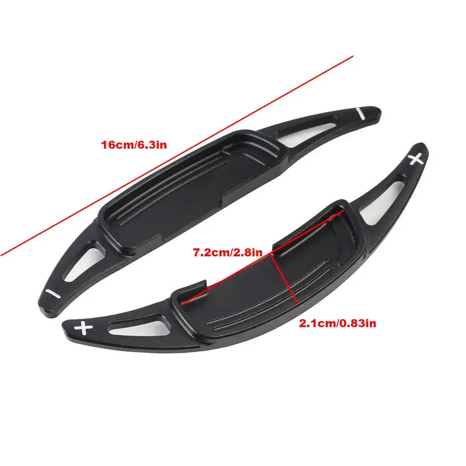 Steering Wheel Paddle Shift Extensions Aluminum Alloy For Renault Clio V Captur II Arkana 2020-2023 by InterCyprus Trading Ltd