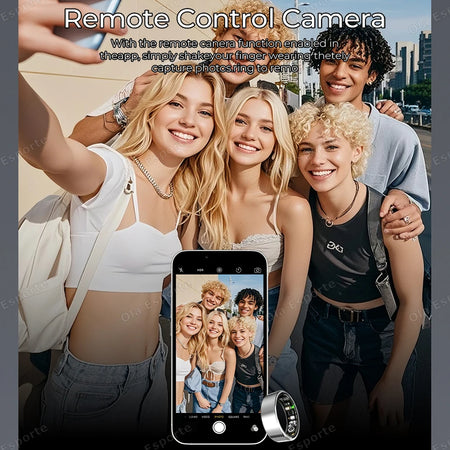 2025 Smart Ring: Heart Rate, Blood Pressure, Sleep Monitoring &amp; Motion Tracking