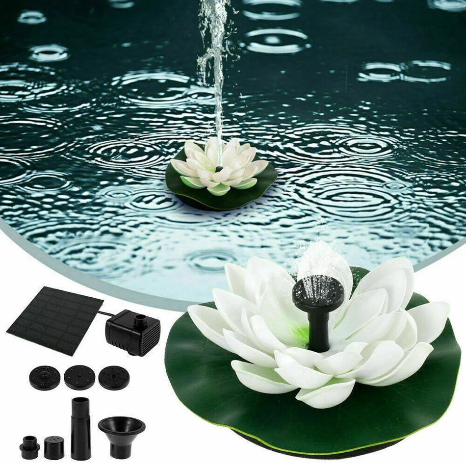 1.2W Mini Lotus Solar Fountain &ndash; Floating Solar Pond Decor