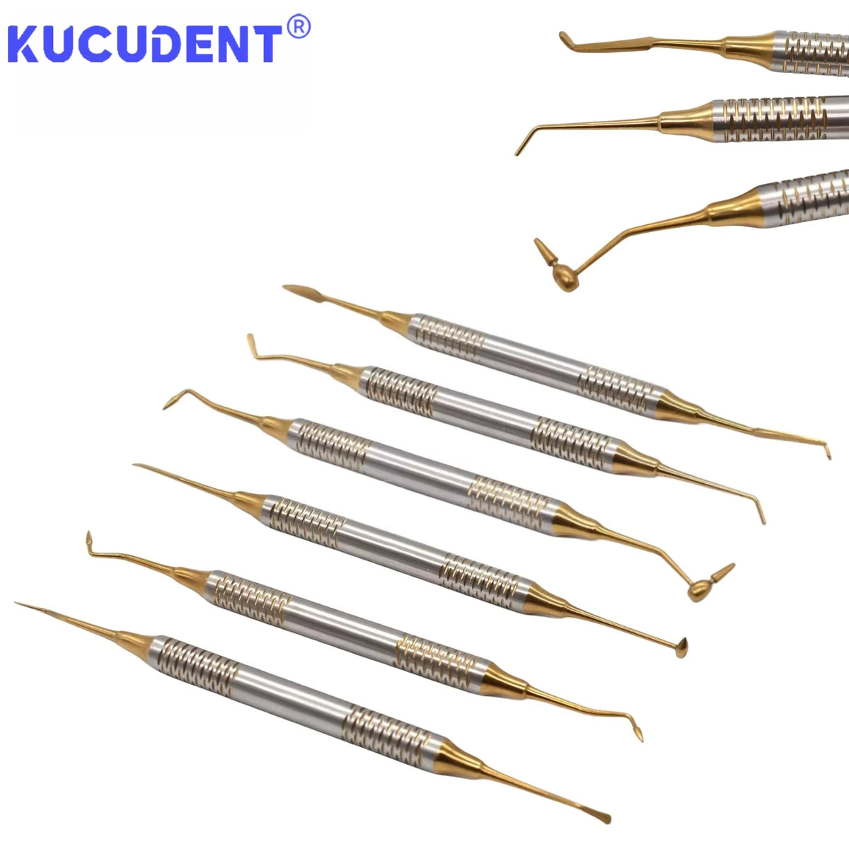 Dental Resin Spatulas Titanium Plated &ndash; Double Head