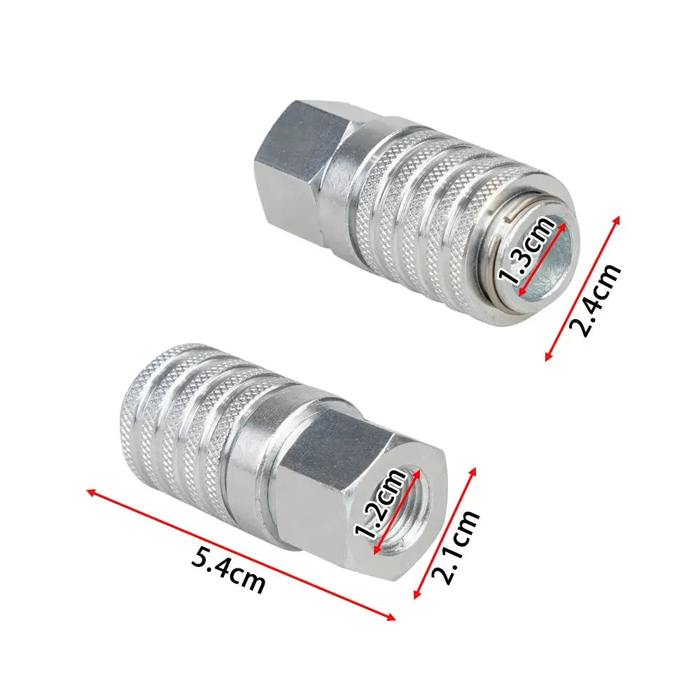 PD242 Series PD Steel Test Port and Diagnostic Equipment Quick Coupler with Female Thread 1/4"-18 NPTF, 1/8" Body Size by InterCyprus Trading Ltd