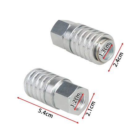 PD242 Series PD Steel Test Port and Diagnostic Equipment Quick Coupler with Female Thread 1/4"-18 NPTF, 1/8" Body Size by InterCyprus Trading Ltd
