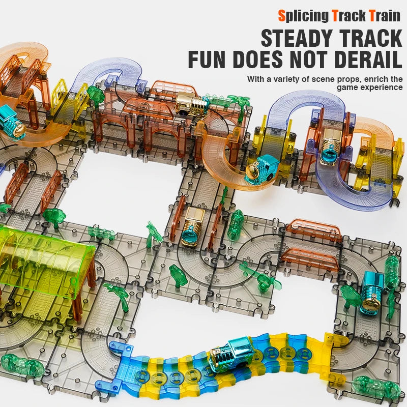 Large Railway Track Play Set &ndash; Educational DIY Assembly