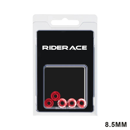 RIDERACE 5 PCS Bicycle Chainring Bolts &ndash; CNC 7075 Aluminum Ultra Durable Lightweight 8.5MM Red