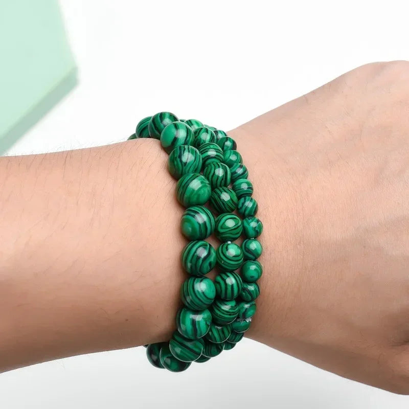 Natural Malachite Bracelet &ndash; Healing Properties for Diabetes Relief