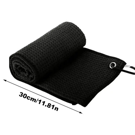 Golf Towel Microfiber Fabric &ndash; Soft Absorbent Cleaning Solution black / CHINA