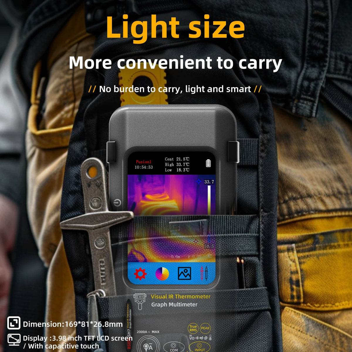 BSIDE SH7 Thermal Imager &ndash; 320x320 IR Imaging Touch Screen