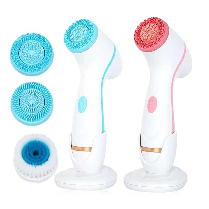 3 In 1 Electric Cleansing Brush &ndash; Ultrasonic Facial Cleaner