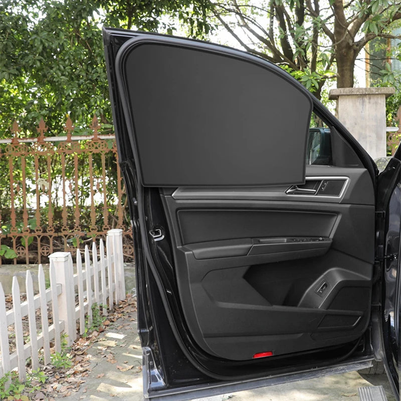 Magnetic Car Window Sun Shade Set - Portable Heat Insulation Covers