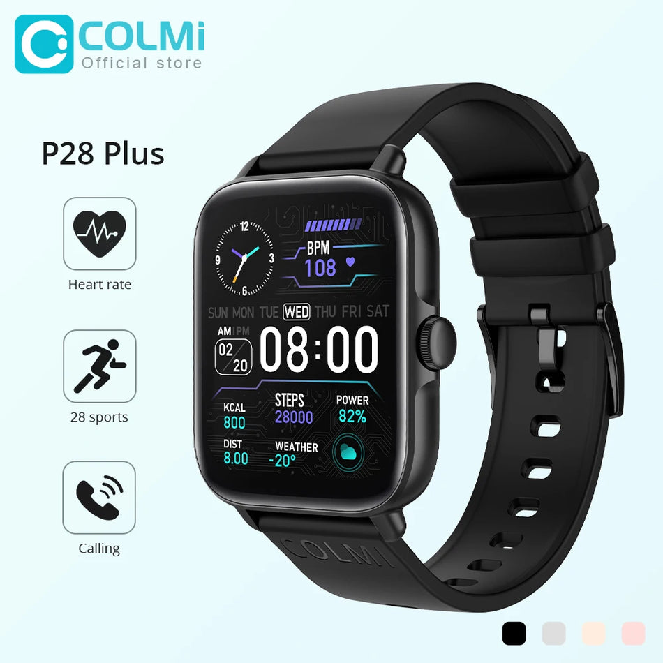 Colmi P28 Bluetooth Smartwatch per Rispondere alle Chiamate Impermeabile IP67