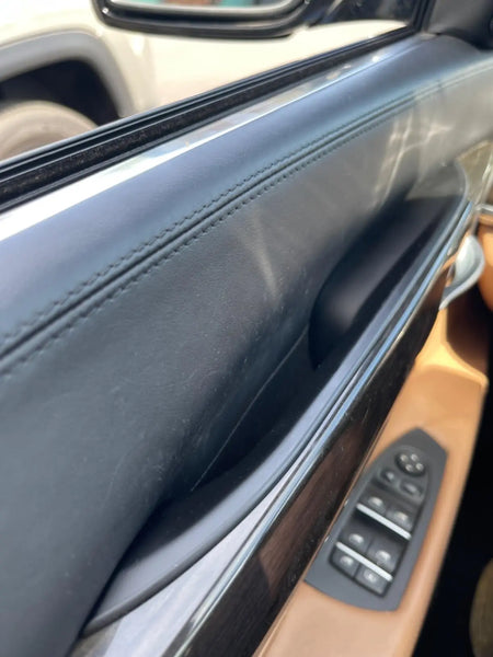 Interior Door Handle Covers Black Carbon Style for BMW 7 Series F01 F02 by InterCyprus Trading Ltd