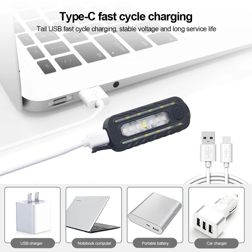 Keychain Flashlight USB Rechargeable Police - Ultra Bright